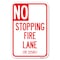 Signmission No Stopping Fire Lane-Refer to CVC 22500.1 Heavy-Gauge Aluminum Sign, 12" x 18", A-1218-23576 A-1218-23576 - alternate 1